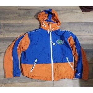 Vintage Logo Athletic Florida Gators Y2K Streetwear Hooded Jacket 90s Sz Large